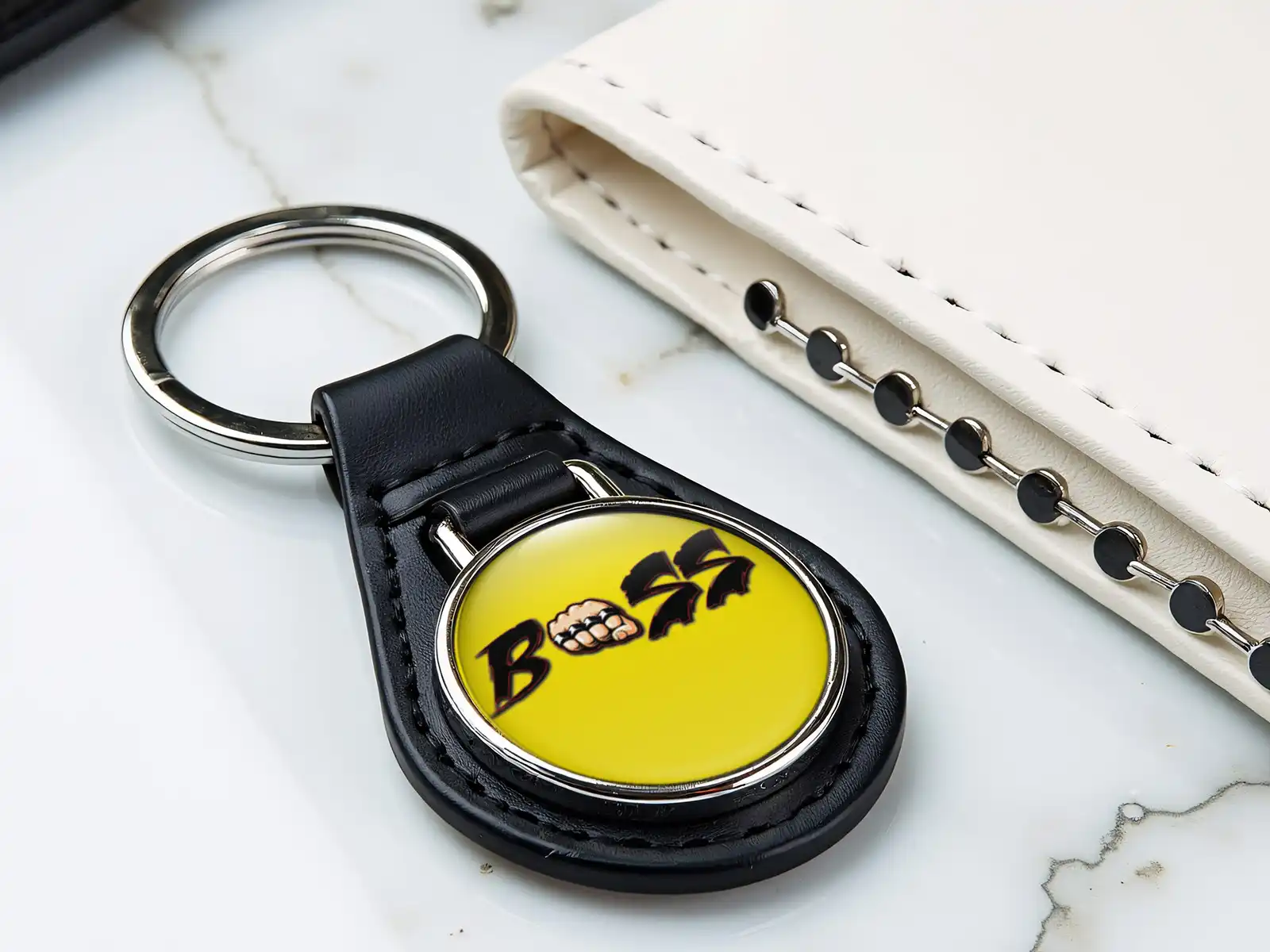 Leather Key Bag Elegant Make Luxury Version